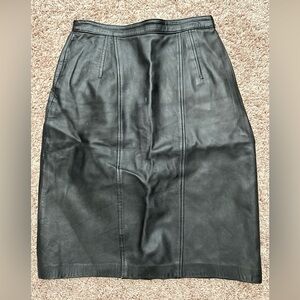 Vintage Lowell And Whitney Genuine Leather Skirt